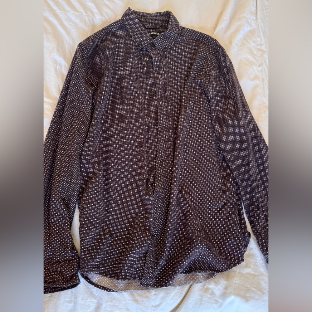 EXPRESS Men’s Button down Slim Fit dress shirt